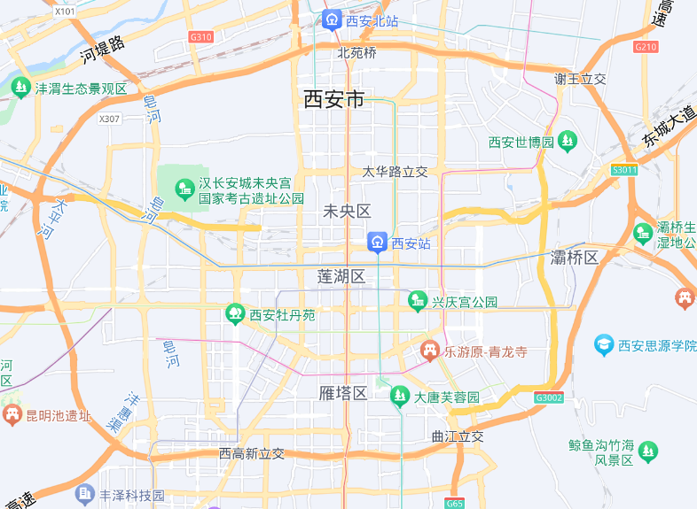 西安市地图