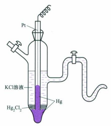 9.6 甘汞电极的构造示意图